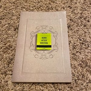 Brand new burn after writing book